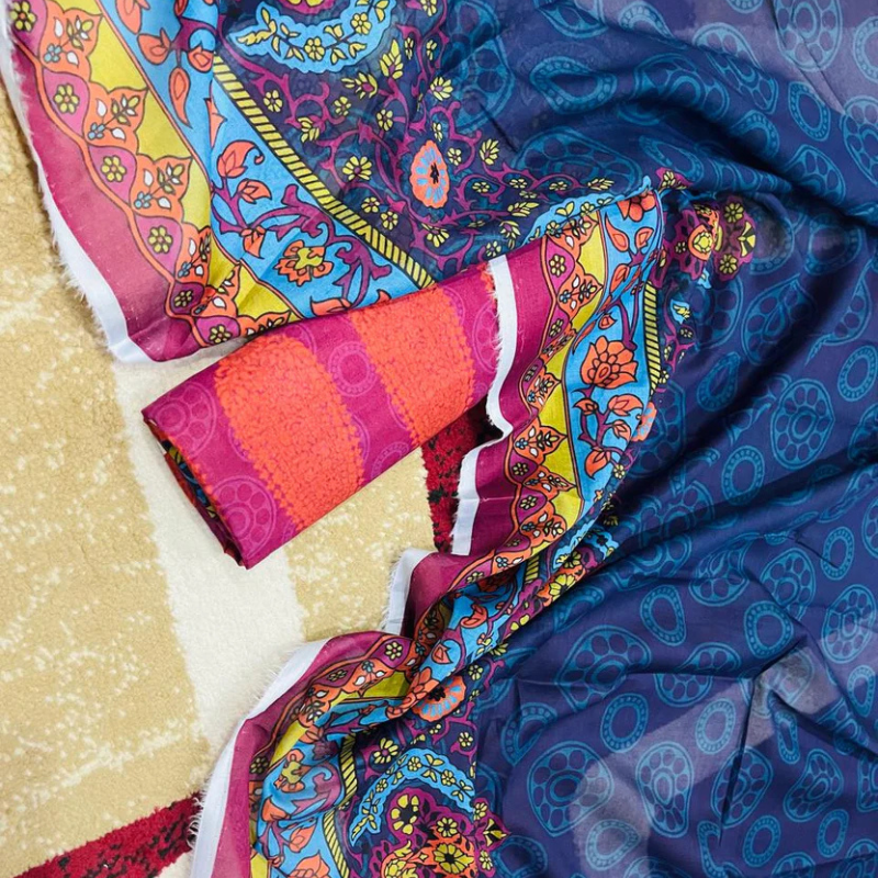 Printed shirt & dupatta: