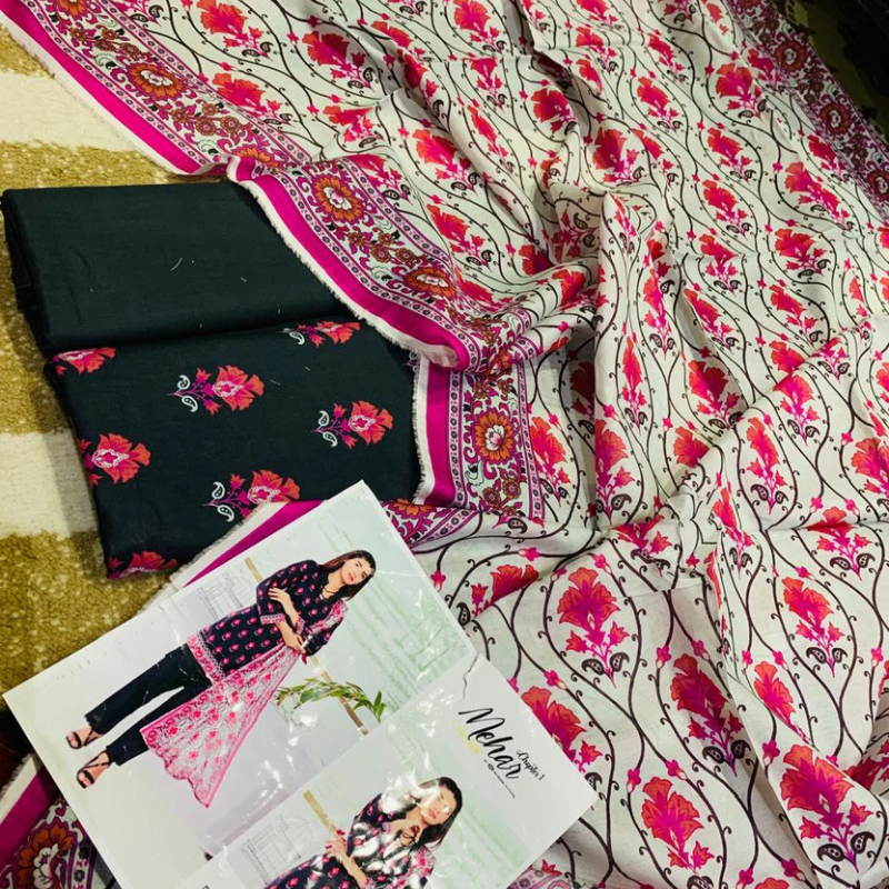 Beautiful Printed Lawn 3 Piece Suit