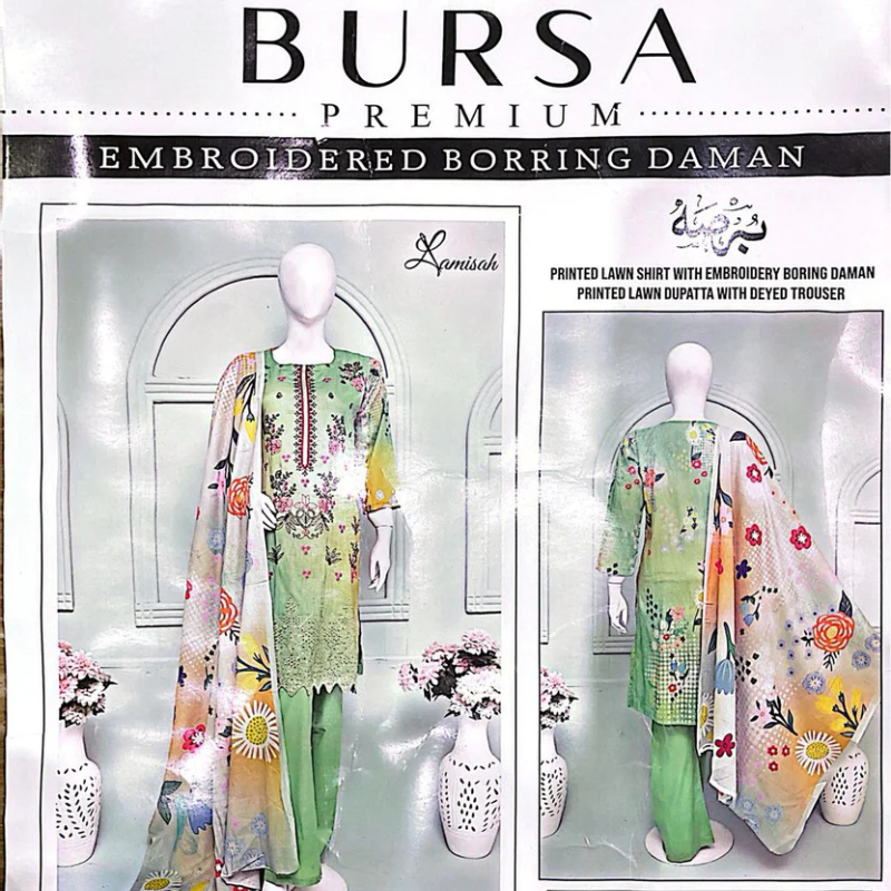 Heavy Embroidery 3-Piece Suit BURSA