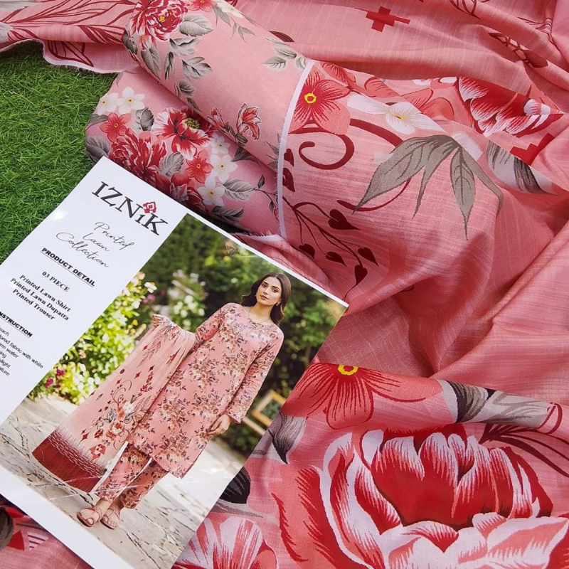 Lawn 3 Piece Unstitched Suit