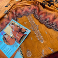 Embroidered 3PC Unstitched Suit: