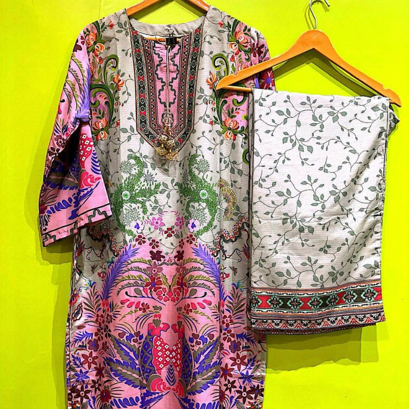 Elegant Cord Set – 2PC Stitched Outfit