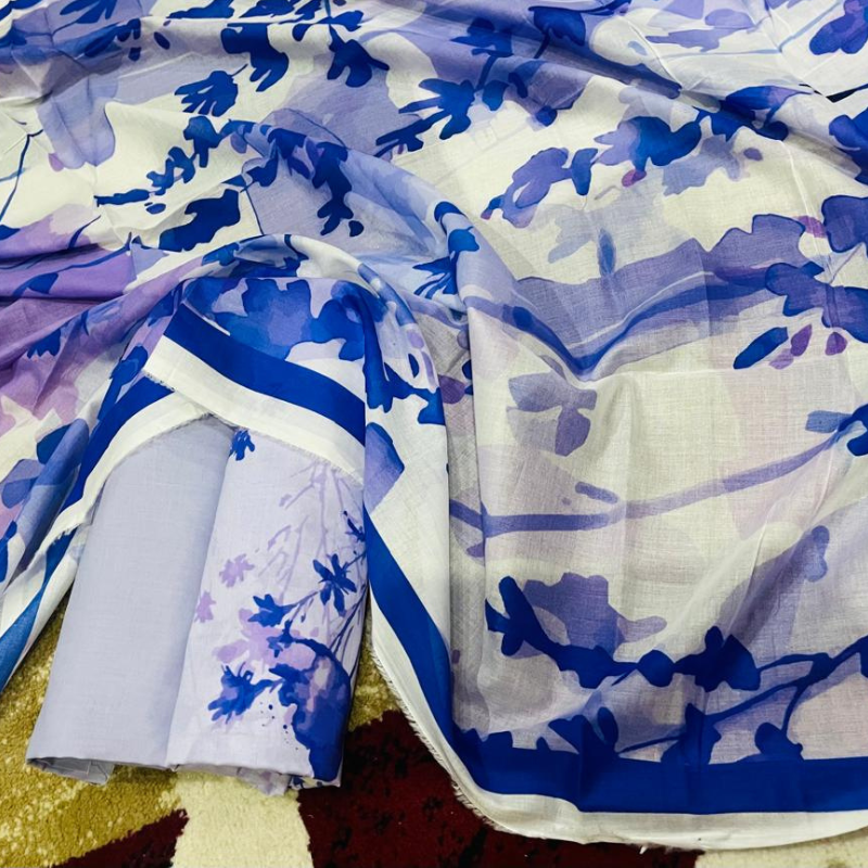 Gul Ahmed Lawn 3PC Unstitched Suit